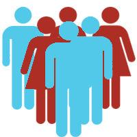 group of silhouettes for Minneapolis MN full team sports registration